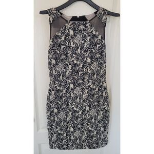 Alice + Olivia Thalia Sleevless Embroidered Jacquard Dress